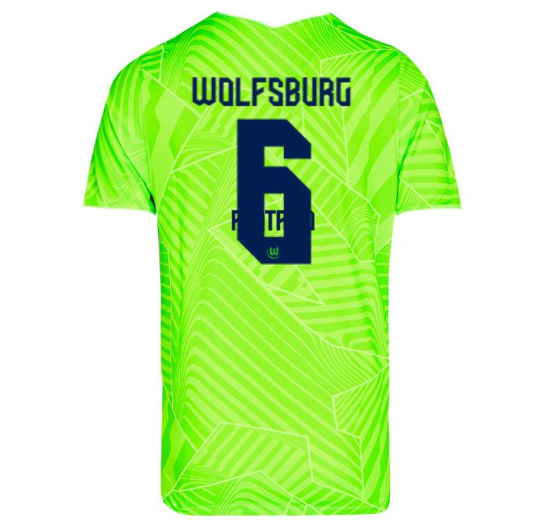 2021/22 Wolfsburg Home Kit Soccer Jersey with P. Otavio 6 printing